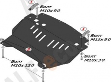 Защита Alfeco для картера Infiniti M 35x 4WD 2005-2010
